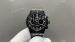 Hublot Classic Fusion 45mm 316L Steel 7750 Chrongraph Movement Black Face Rubber Band Watch
